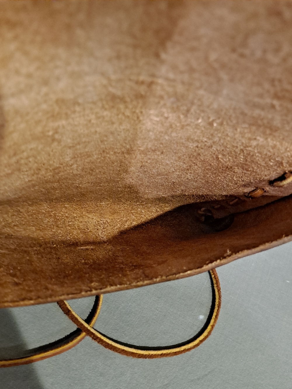 Artisan Crafted Brown Leather Crossbody Bag w/Floral & Horse Tooling Boho - Picture 9 of 10